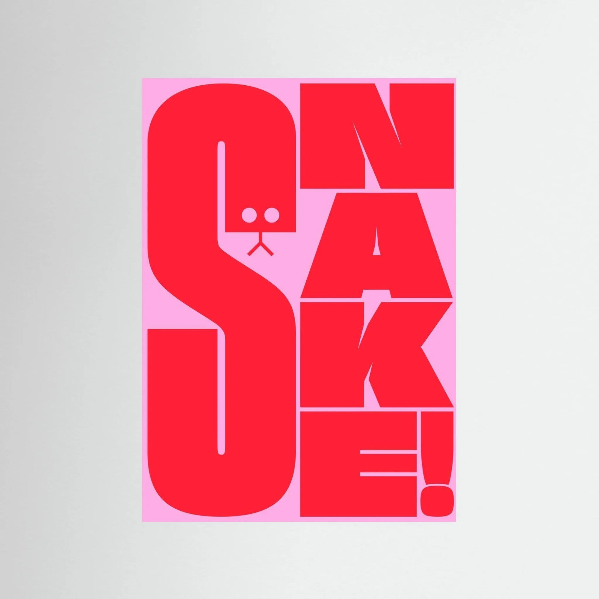 Poster-SNAKE 1- Jérôme Bizien- TADAM!-affiche-art-print- 21 x 29 cm / 8 x 11″ (A4) / No Frame-21 x 29 cm / 8 x 11″ (A4) / Black Wood-21 x 29 cm / 8 x 11″ (A4) / Blue Wood-21 x 29 cm / 8 x 11″ (A4) / Grey Wood-21 x 29 cm / 8 x 11″ (A4) / Green Wood