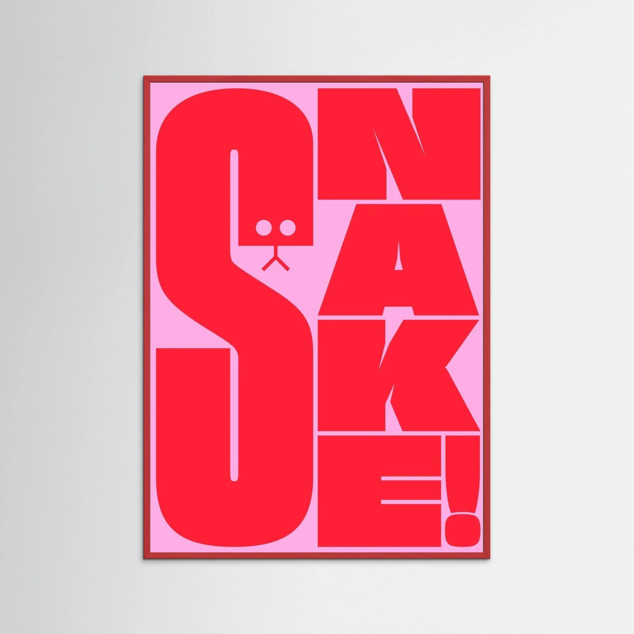 Poster-SNAKE 1- Jérôme Bizien- TADAM!-affiche-art-print- 21 x 29 cm / 8 x 11″ (A4) / No Frame-21 x 29 cm / 8 x 11″ (A4) / Black Wood-21 x 29 cm / 8 x 11″ (A4) / Blue Wood-21 x 29 cm / 8 x 11″ (A4) / Grey Wood-21 x 29 cm / 8 x 11″ (A4) / Green Wood