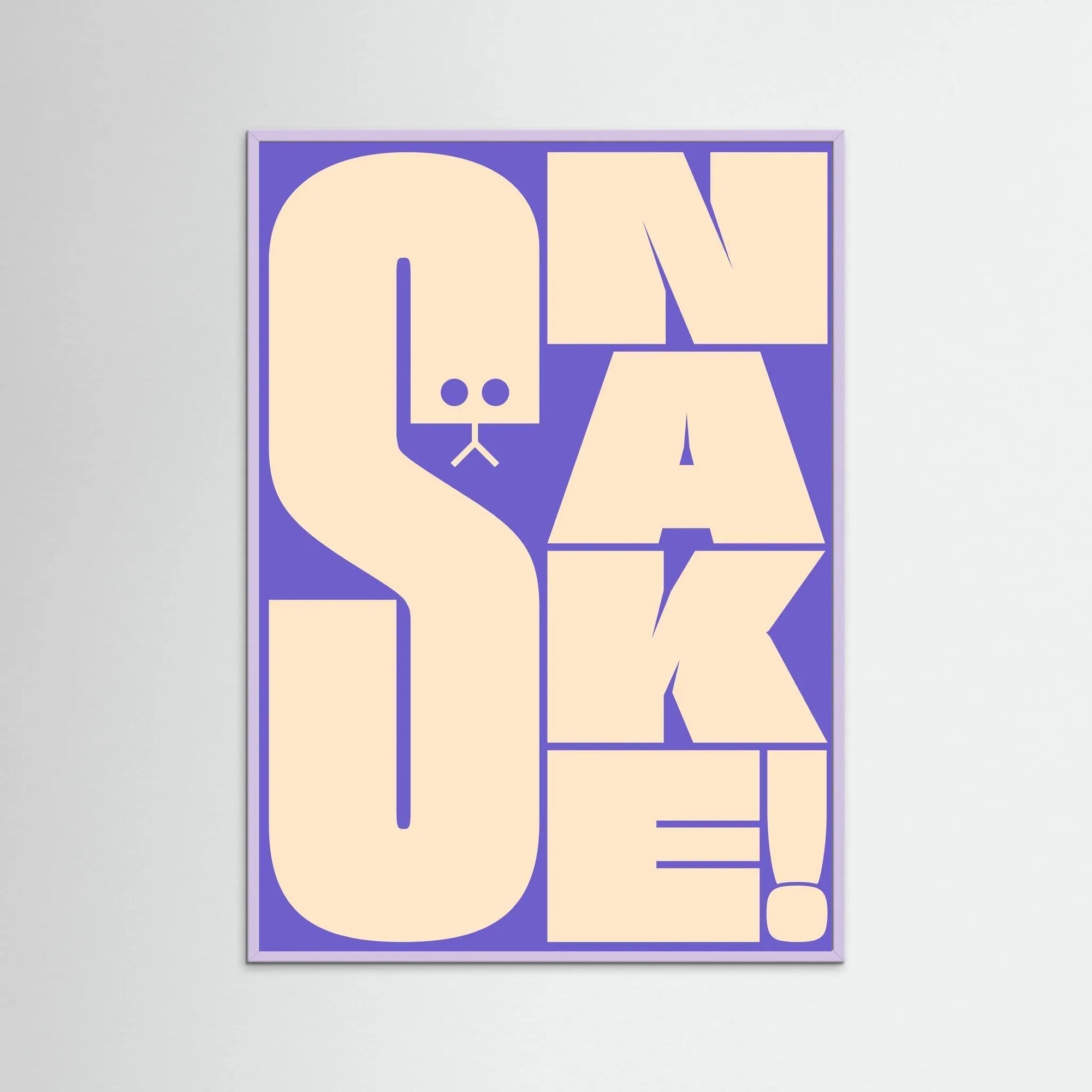 Poster-SNAKE 2- Jérôme Bizien- TADAM!-affiche-art-print- 21 x 29 cm / 8 x 11″ (A4) / No Frame-21 x 29 cm / 8 x 11″ (A4) / Black Wood-21 x 29 cm / 8 x 11″ (A4) / Blue Wood-21 x 29 cm / 8 x 11″ (A4) / Grey Wood-21 x 29 cm / 8 x 11″ (A4) / Green Wood