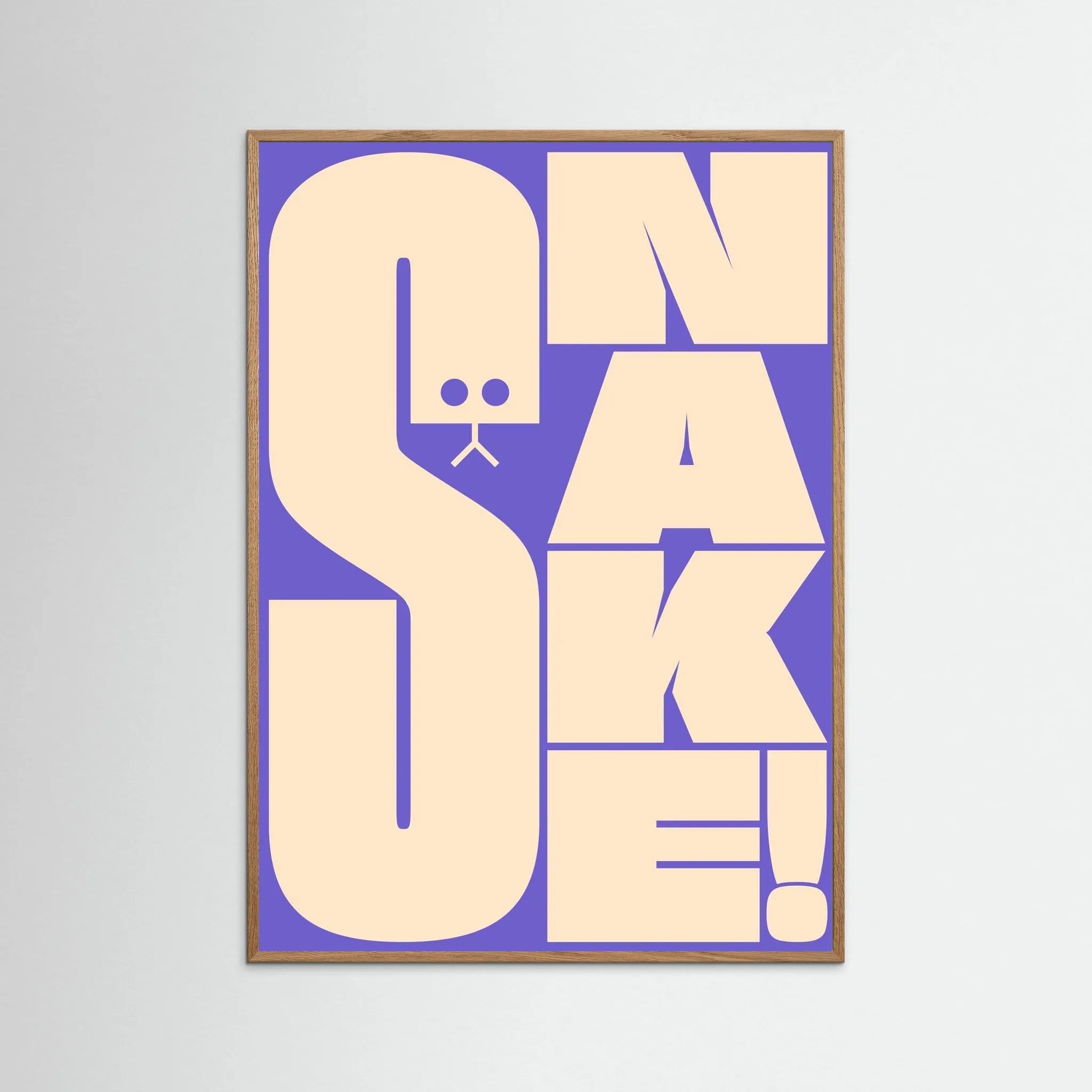 Poster-SNAKE 2- Jérôme Bizien- TADAM!-affiche-art-print- 21 x 29 cm / 8 x 11″ (A4) / No Frame-21 x 29 cm / 8 x 11″ (A4) / Black Wood-21 x 29 cm / 8 x 11″ (A4) / Blue Wood-21 x 29 cm / 8 x 11″ (A4) / Grey Wood-21 x 29 cm / 8 x 11″ (A4) / Green Wood