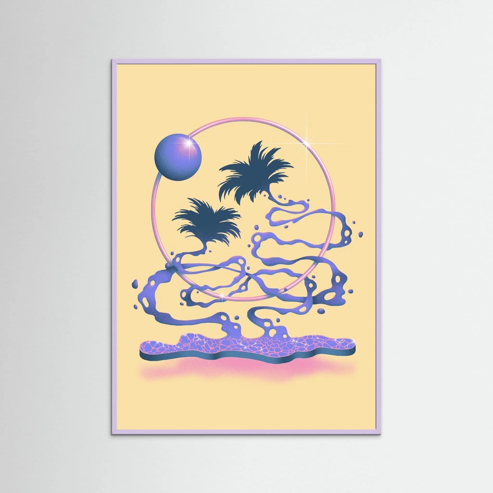 Poster-TWO PALMS- Itamar Makover- TADAM!-affiche-art-print- 21 x 29 cm / 8 x 11″ (A4) / No Frame-21 x 29 cm / 8 x 11″ (A4) / Black Wood-21 x 29 cm / 8 x 11″ (A4) / Blue Wood-21 x 29 cm / 8 x 11″ (A4) / Grey Wood-21 x 29 cm / 8 x 11″ (A4) / Green Wood