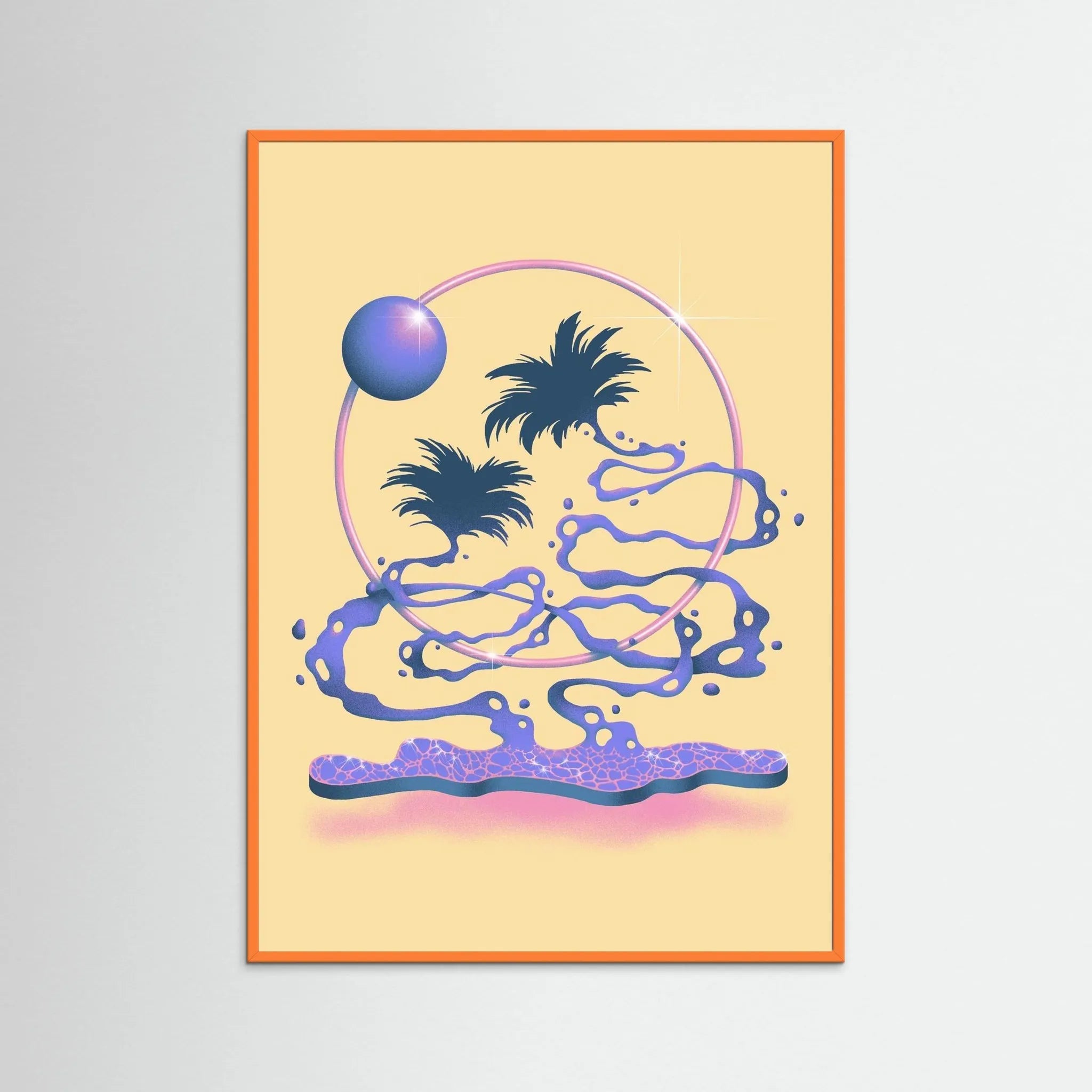 Poster-TWO PALMS- Itamar Makover- TADAM!-affiche-art-print- 21 x 29 cm / 8 x 11″ (A4) / No Frame-21 x 29 cm / 8 x 11″ (A4) / Black Wood-21 x 29 cm / 8 x 11″ (A4) / Blue Wood-21 x 29 cm / 8 x 11″ (A4) / Grey Wood-21 x 29 cm / 8 x 11″ (A4) / Green Wood