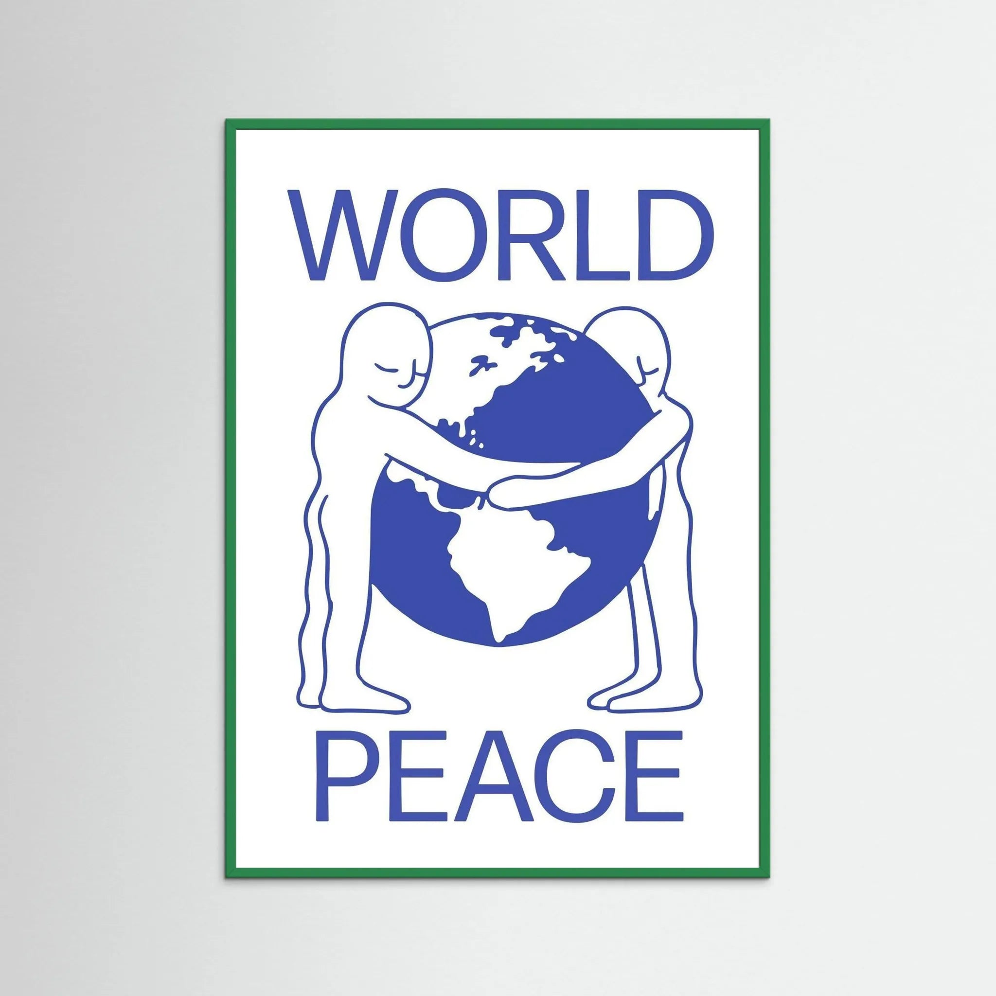 Poster-WORLD PEACE- Eric Schwarz- TADAM!-affiche-art-print- 21 x 29 cm / 8 x 11″ (A4) / No Frame-21 x 29 cm / 8 x 11″ (A4) / Black Wood-21 x 29 cm / 8 x 11″ (A4) / Blue Wood-21 x 29 cm / 8 x 11″ (A4) / Grey Wood-21 x 29 cm / 8 x 11″ (A4) / Green Wood
