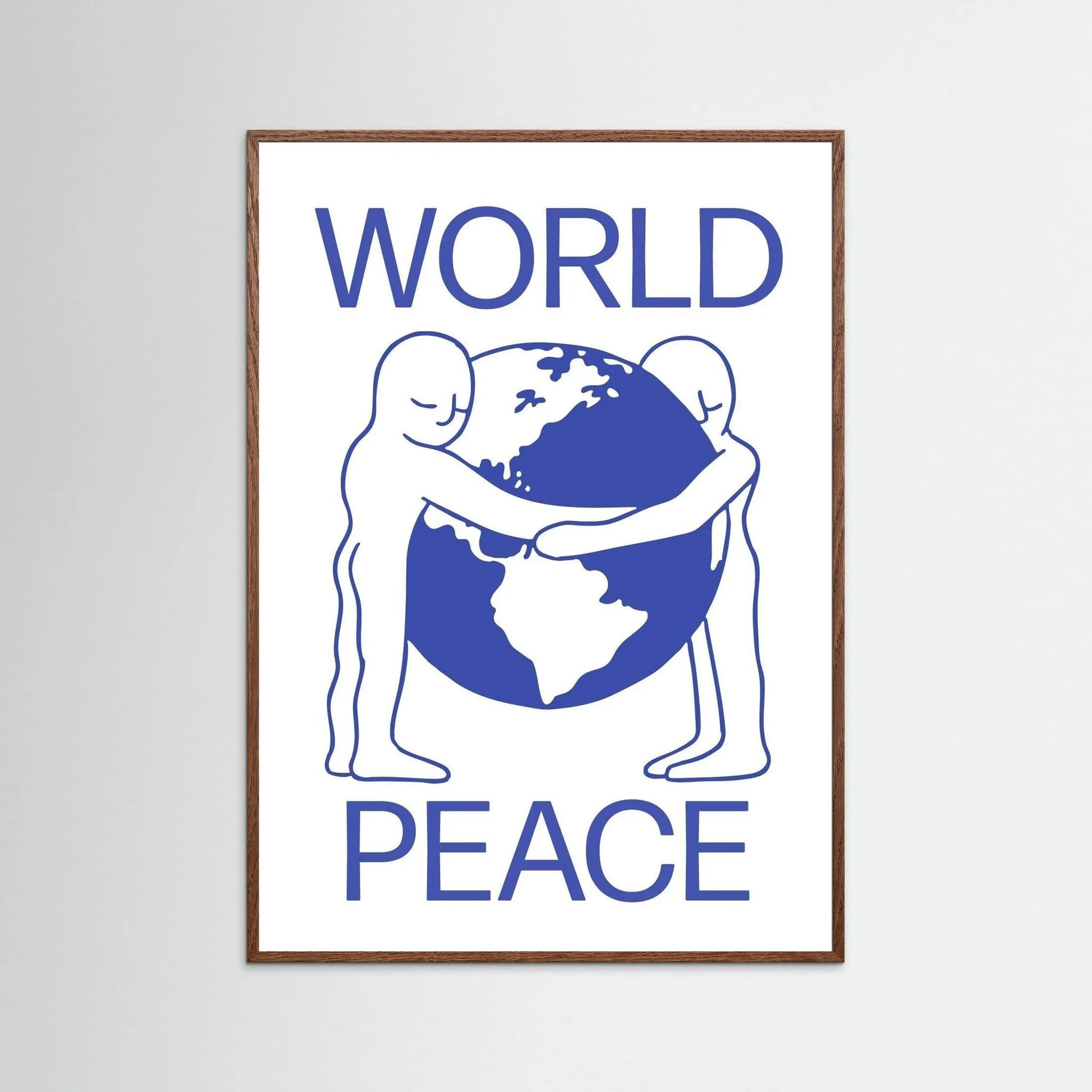 Poster-WORLD PEACE- Eric Schwarz- TADAM!-affiche-art-print- 21 x 29 cm / 8 x 11″ (A4) / No Frame-21 x 29 cm / 8 x 11″ (A4) / Black Wood-21 x 29 cm / 8 x 11″ (A4) / Blue Wood-21 x 29 cm / 8 x 11″ (A4) / Grey Wood-21 x 29 cm / 8 x 11″ (A4) / Green Wood