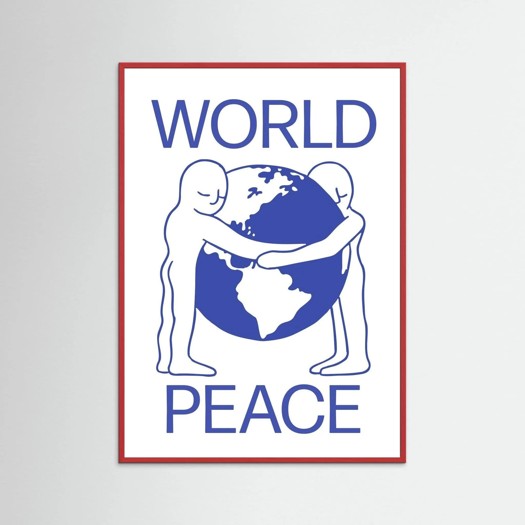 Poster-WORLD PEACE- Eric Schwarz- TADAM!-affiche-art-print- 21 x 29 cm / 8 x 11″ (A4) / No Frame-21 x 29 cm / 8 x 11″ (A4) / Black Wood-21 x 29 cm / 8 x 11″ (A4) / Blue Wood-21 x 29 cm / 8 x 11″ (A4) / Grey Wood-21 x 29 cm / 8 x 11″ (A4) / Green Wood
