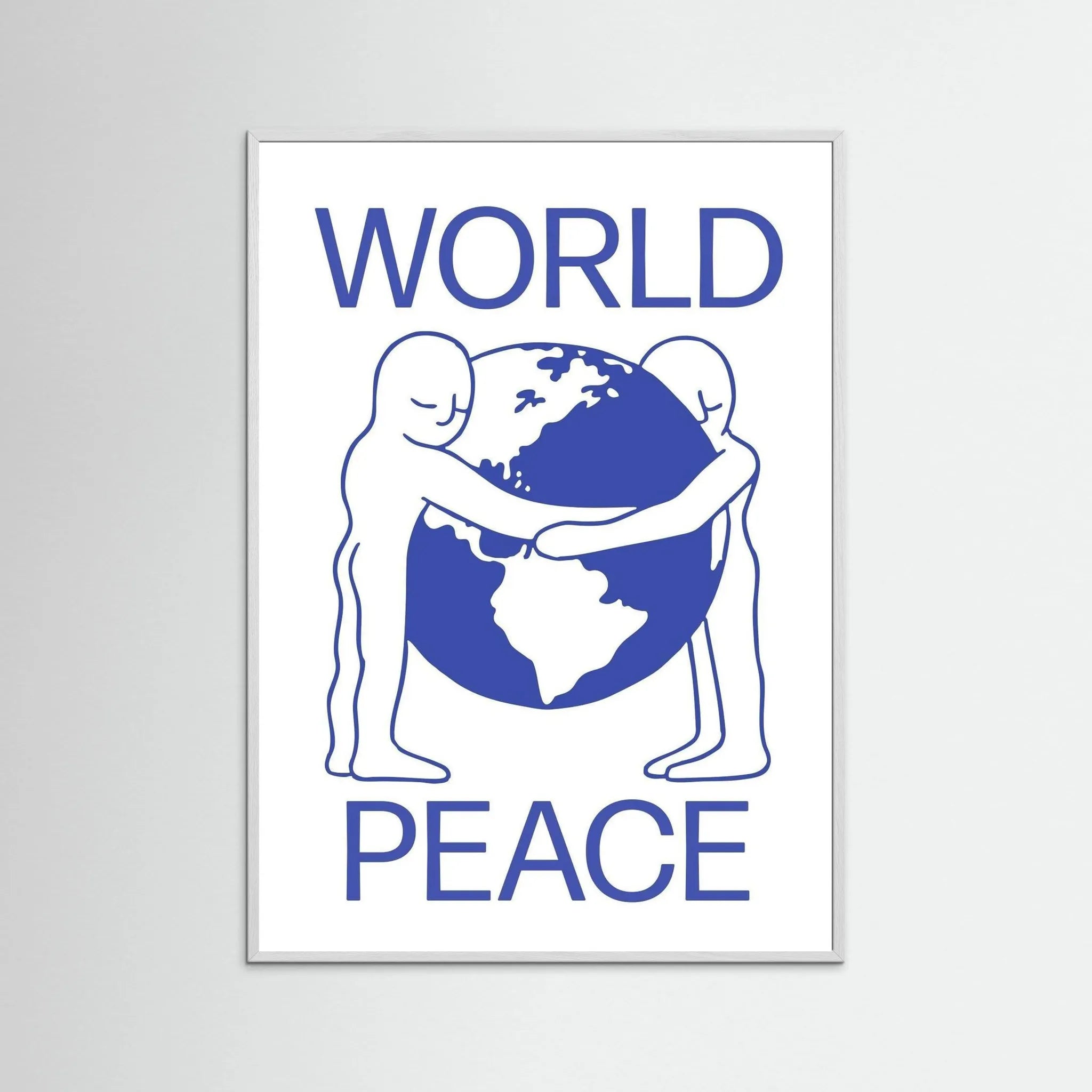Poster-WORLD PEACE- Eric Schwarz- TADAM!-affiche-art-print- 21 x 29 cm / 8 x 11″ (A4) / No Frame-21 x 29 cm / 8 x 11″ (A4) / Black Wood-21 x 29 cm / 8 x 11″ (A4) / Blue Wood-21 x 29 cm / 8 x 11″ (A4) / Grey Wood-21 x 29 cm / 8 x 11″ (A4) / Green Wood