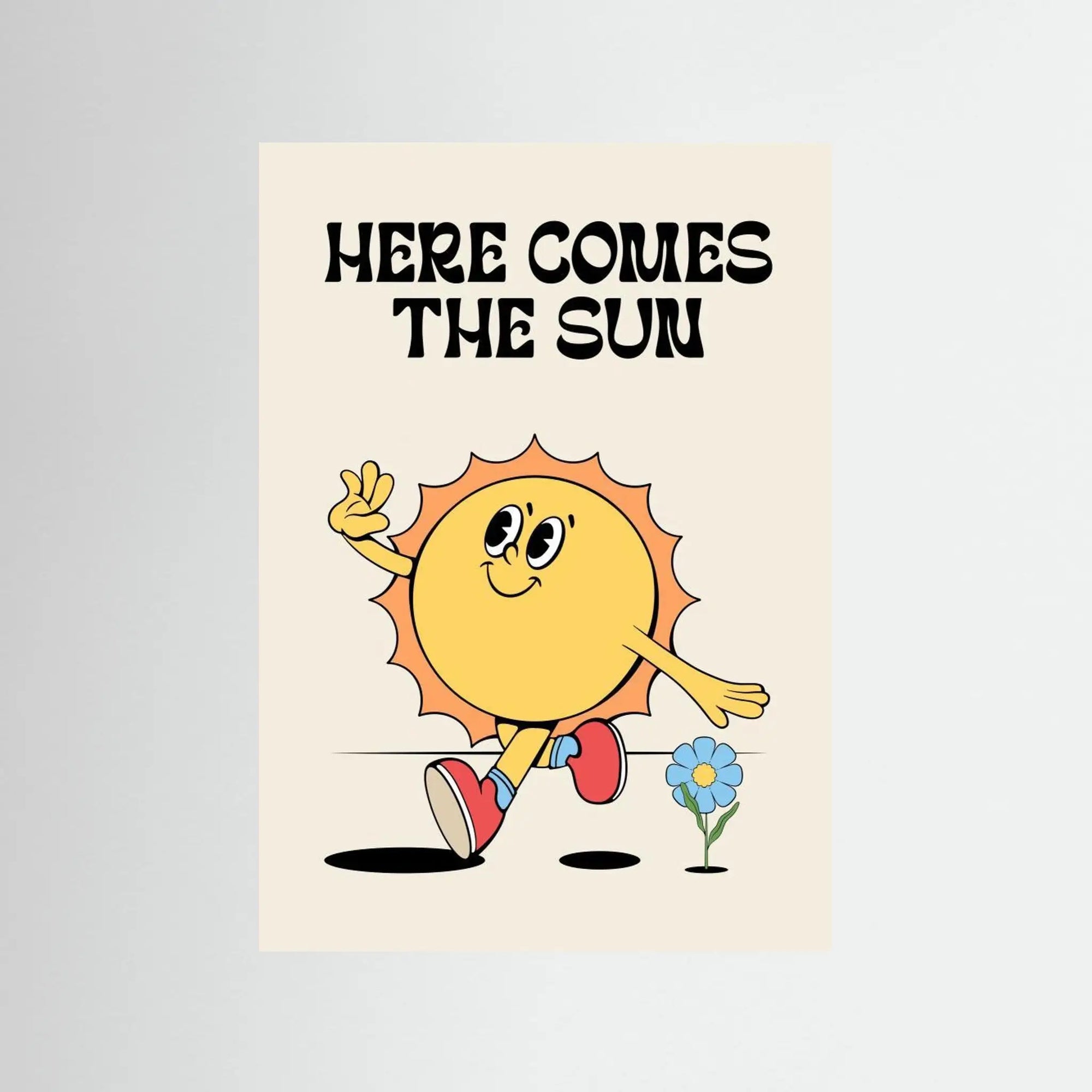 Poster-HERE COMES THE SUN- Alina Shulhouskaya- TADAM!-affiche-art-print- 21 x 29 cm / 8 x 11″ (A4) / No Frame-21 x 29 cm / 8 x 11″ (A4) / Black Wood-21 x 29 cm / 8 x 11″ (A4) / Blue Wood-21 x 29 cm / 8 x 11″ (A4) / Grey Wood-21 x 29 cm / 8 x 11″ (A4) / Green Wood