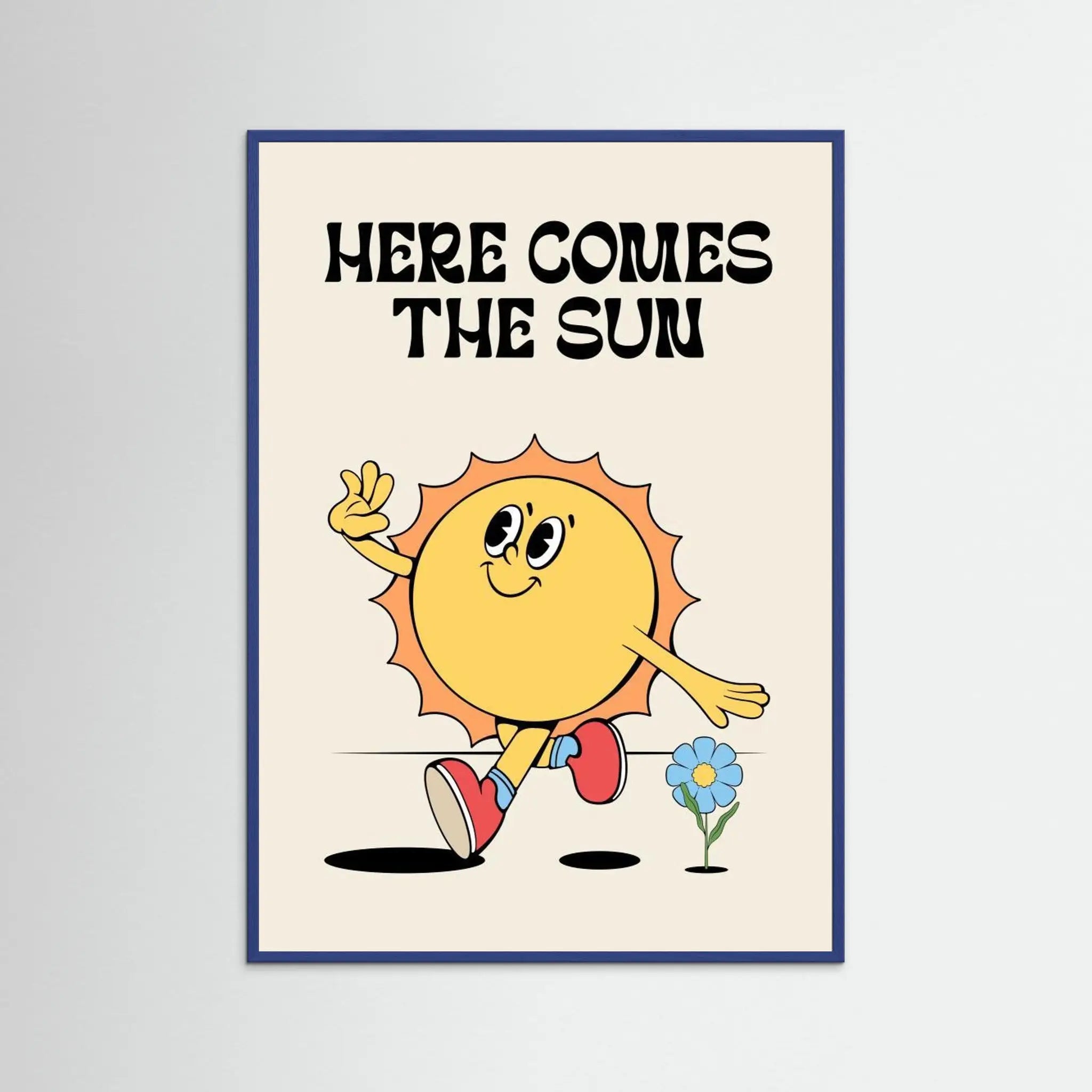 Poster-HERE COMES THE SUN- Alina Shulhouskaya- TADAM!-affiche-art-print- 21 x 29 cm / 8 x 11″ (A4) / No Frame-21 x 29 cm / 8 x 11″ (A4) / Black Wood-21 x 29 cm / 8 x 11″ (A4) / Blue Wood-21 x 29 cm / 8 x 11″ (A4) / Grey Wood-21 x 29 cm / 8 x 11″ (A4) / Green Wood