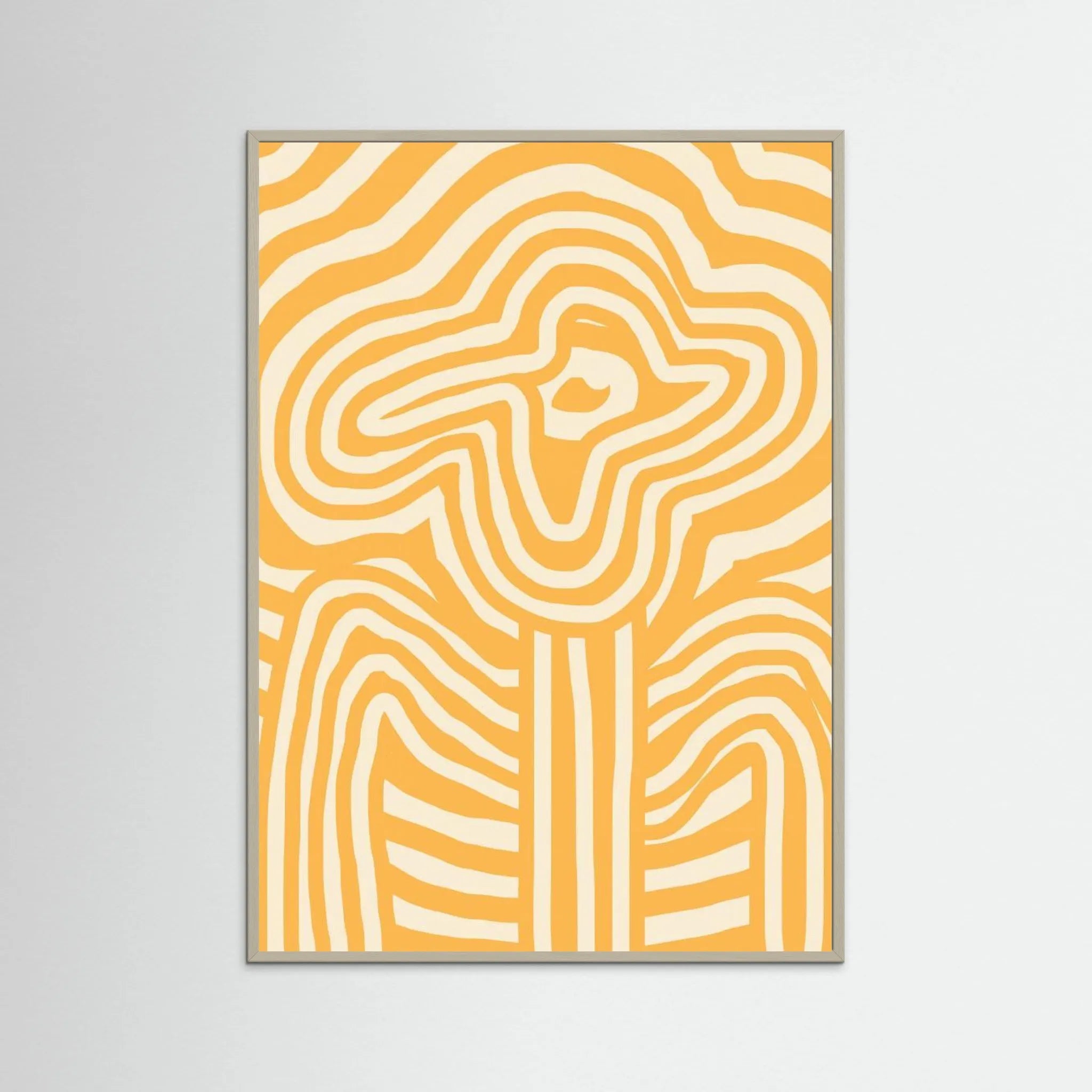 Yellow Striped Flower by Little Dean