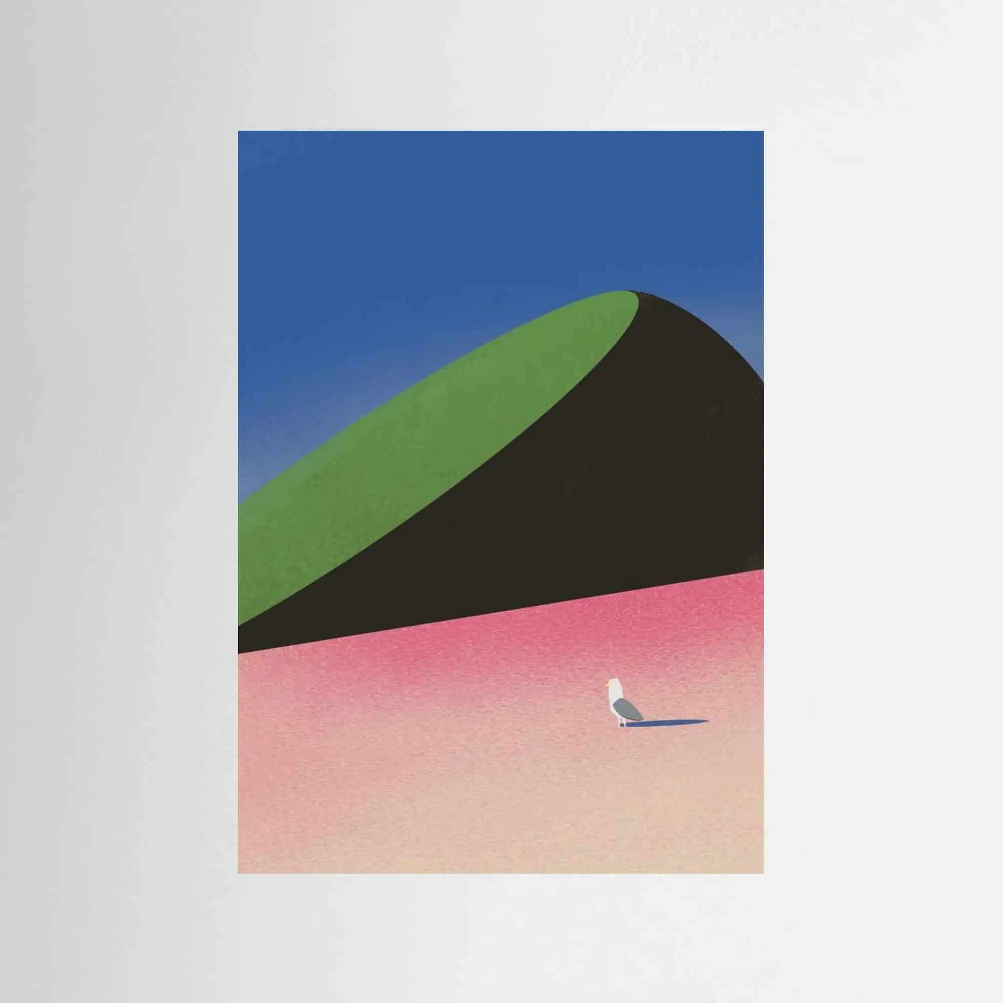 Poster-SEAGULL IN FOREIGN LAND- Little Dean- TADAM!-affiche-art-print- 21 x 29 cm / 8 x 11″ (A4) / No Frame-21 x 29 cm / 8 x 11″ (A4) / Black Wood-21 x 29 cm / 8 x 11″ (A4) / Blue Wood-21 x 29 cm / 8 x 11″ (A4) / Grey Wood-21 x 29 cm / 8 x 11″ (A4) / Green Wood