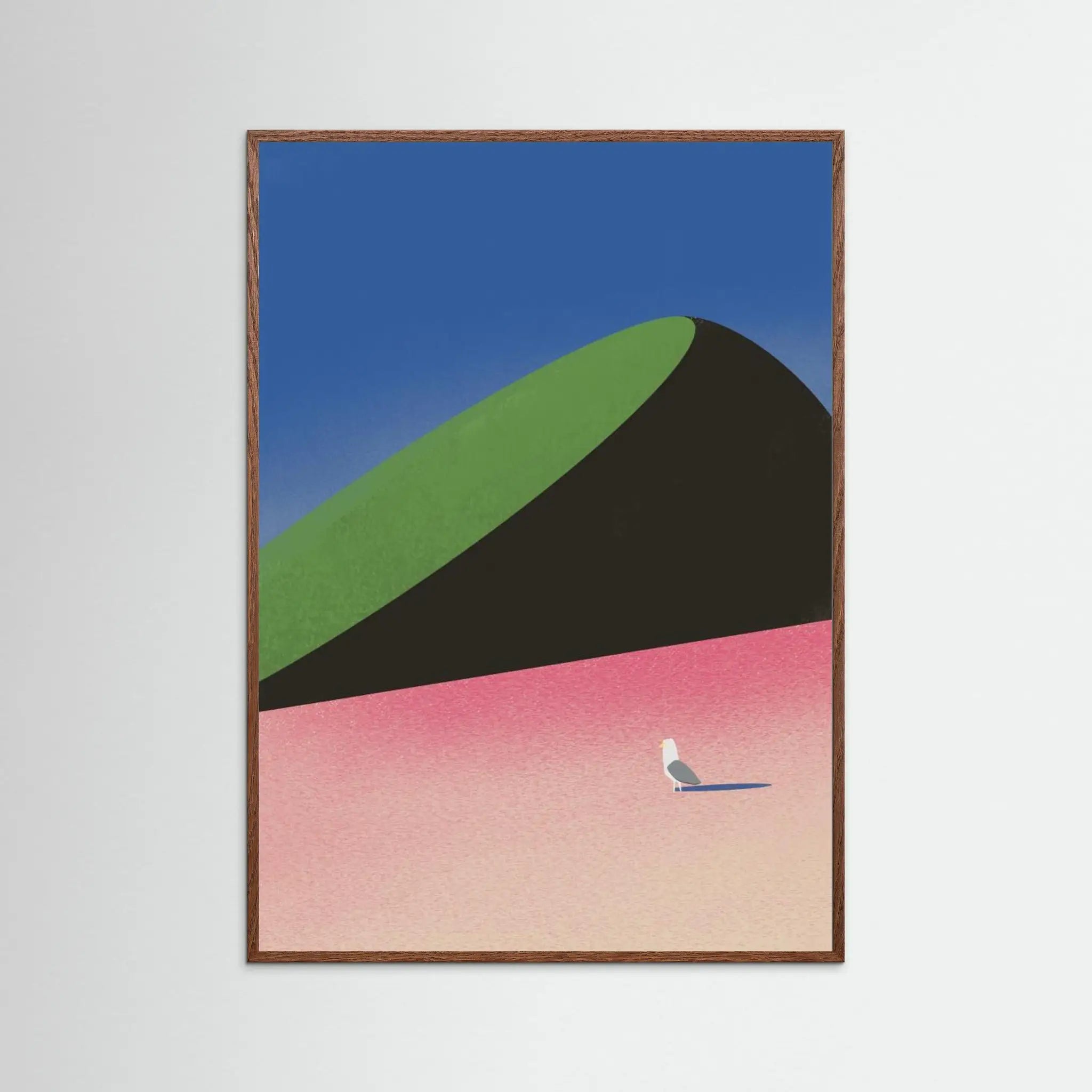 Poster-SEAGULL IN FOREIGN LAND- Little Dean- TADAM!-affiche-art-print- 21 x 29 cm / 8 x 11″ (A4) / No Frame-21 x 29 cm / 8 x 11″ (A4) / Black Wood-21 x 29 cm / 8 x 11″ (A4) / Blue Wood-21 x 29 cm / 8 x 11″ (A4) / Grey Wood-21 x 29 cm / 8 x 11″ (A4) / Green Wood