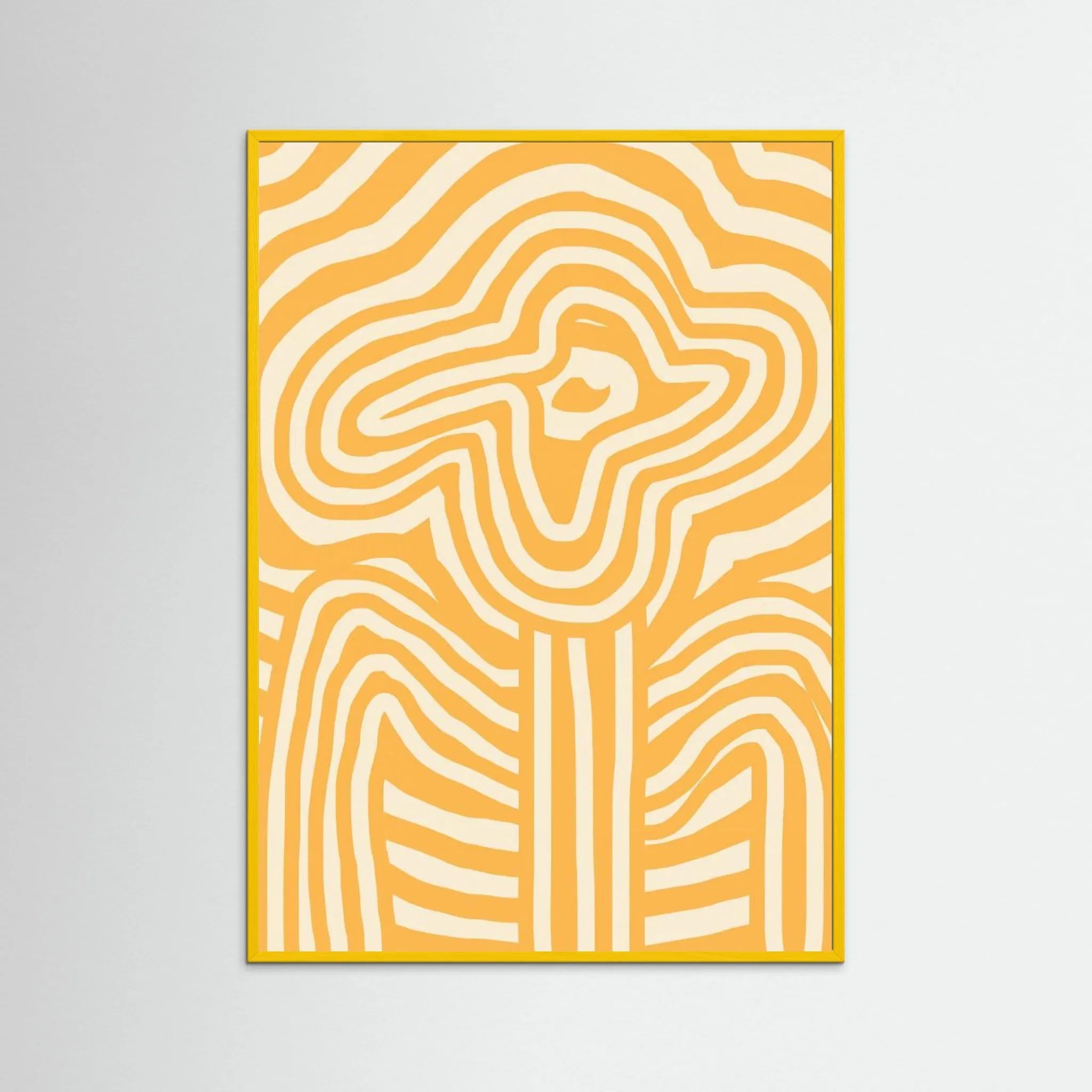 Yellow Striped Flower by Little Dean