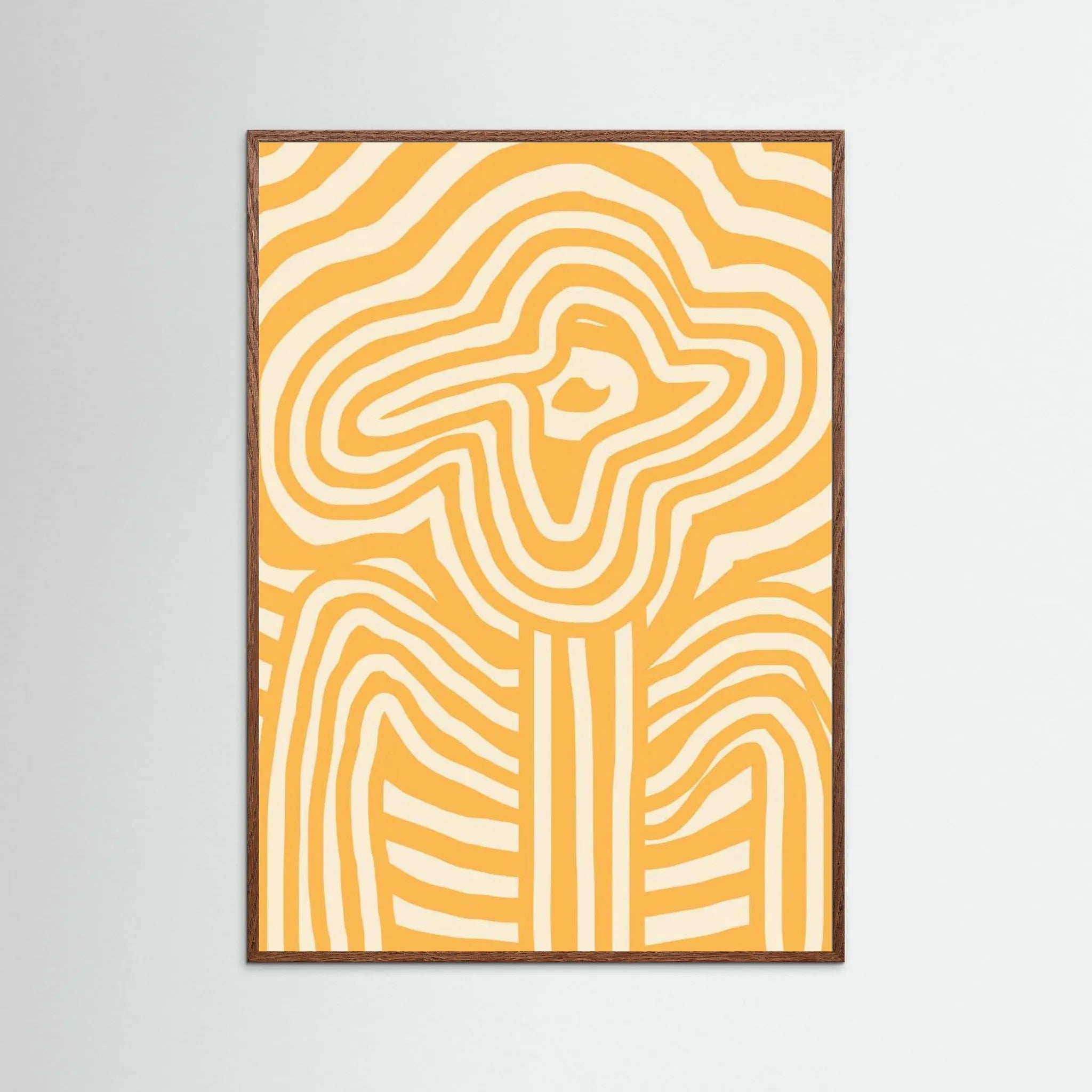 Yellow Striped Flower by Little Dean