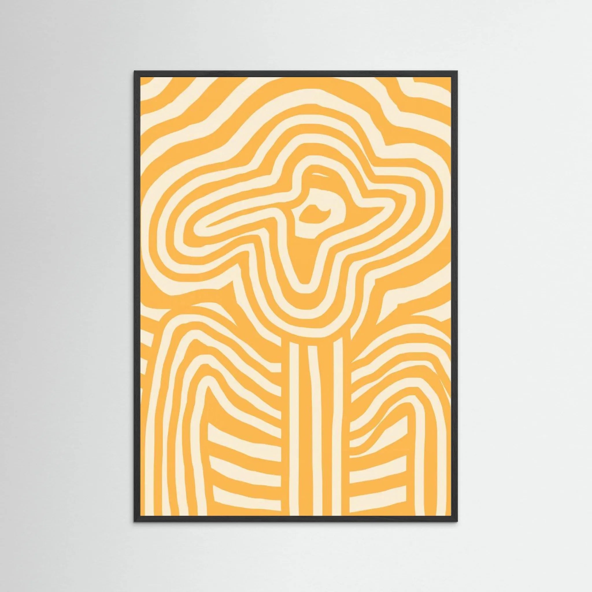 Yellow Striped Flower by Little Dean