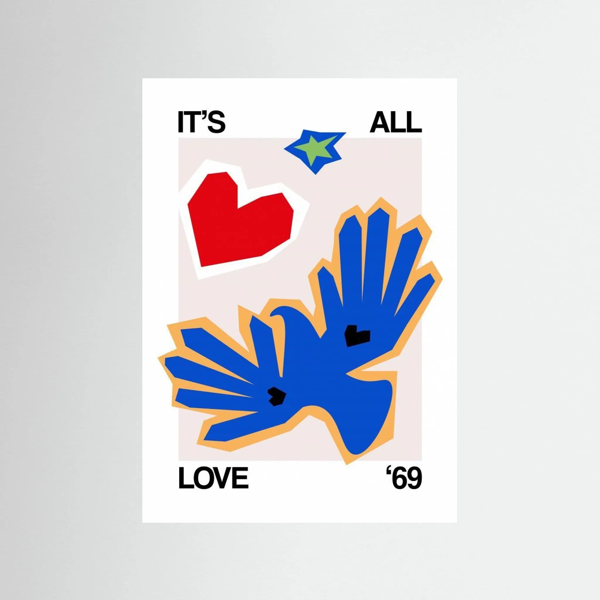 It's All Love '69 Bird Blue by Frances Collett