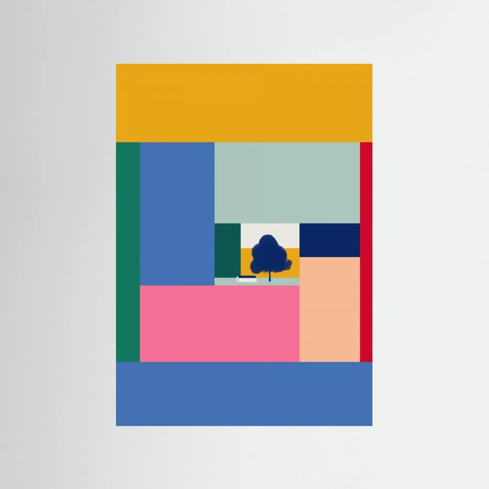 Poster-BARN IN COLOR BLOCKS- Little Dean- TADAM!-affiche-art-print- 21 x 29 cm / 8 x 11″ (A4) / No Frame-21 x 29 cm / 8 x 11″ (A4) / Black Wood-21 x 29 cm / 8 x 11″ (A4) / Blue Wood-21 x 29 cm / 8 x 11″ (A4) / Grey Wood-21 x 29 cm / 8 x 11″ (A4) / Green Wood