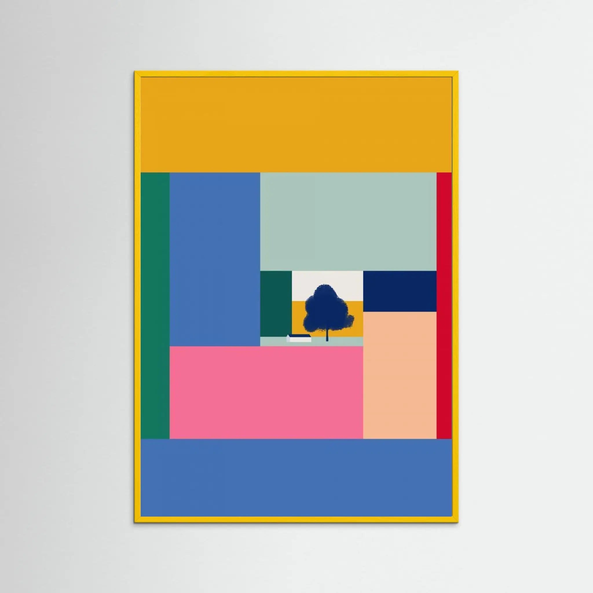 Poster-BARN IN COLOR BLOCKS- Little Dean- TADAM!-affiche-art-print- 21 x 29 cm / 8 x 11″ (A4) / No Frame-21 x 29 cm / 8 x 11″ (A4) / Black Wood-21 x 29 cm / 8 x 11″ (A4) / Blue Wood-21 x 29 cm / 8 x 11″ (A4) / Grey Wood-21 x 29 cm / 8 x 11″ (A4) / Green Wood