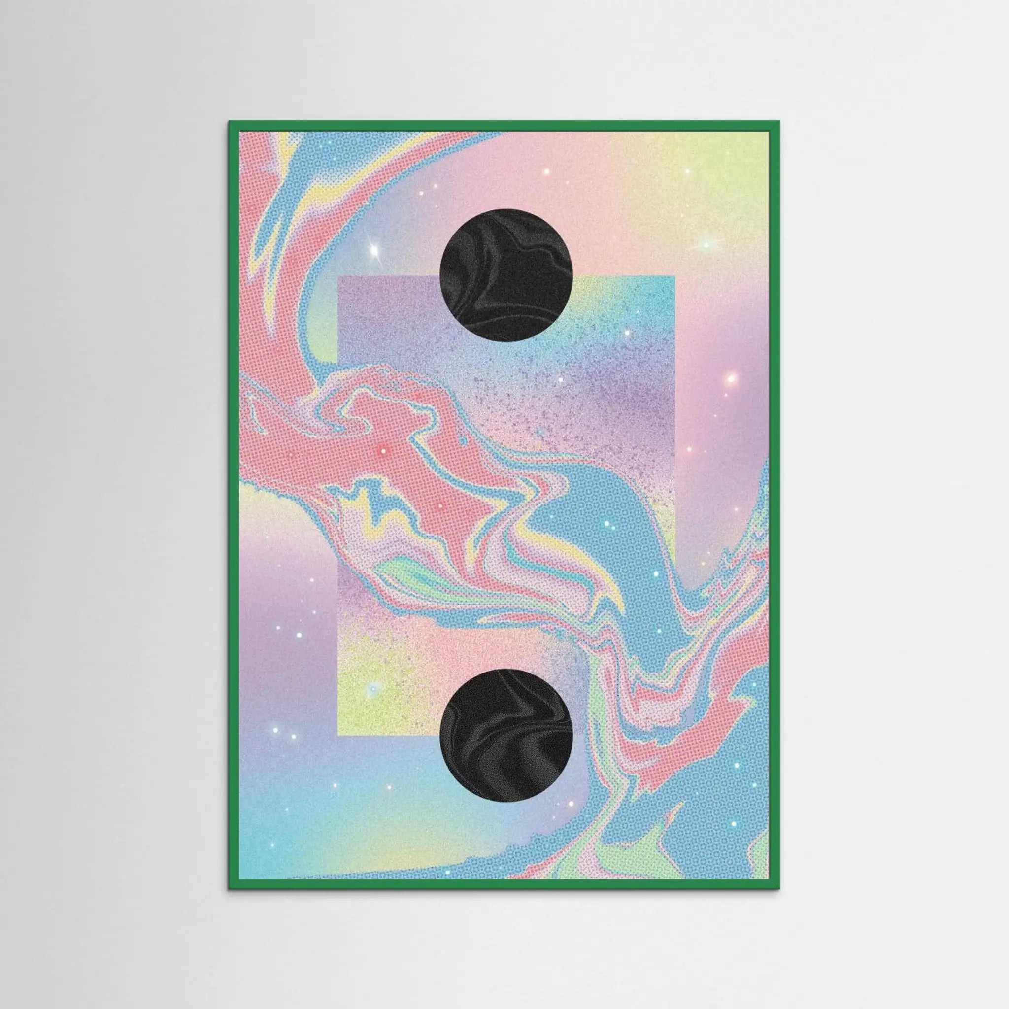 Poster-BLACK HOLE PASTEL COSMOS- Amy Louise Baker- TADAM!-affiche-art-print- 21 x 29 cm / 8 x 11″ (A4) / No Frame-21 x 29 cm / 8 x 11″ (A4) / Black Wood-21 x 29 cm / 8 x 11″ (A4) / Blue Wood-21 x 29 cm / 8 x 11″ (A4) / Grey Wood-21 x 29 cm / 8 x 11″ (A4) / Green Wood