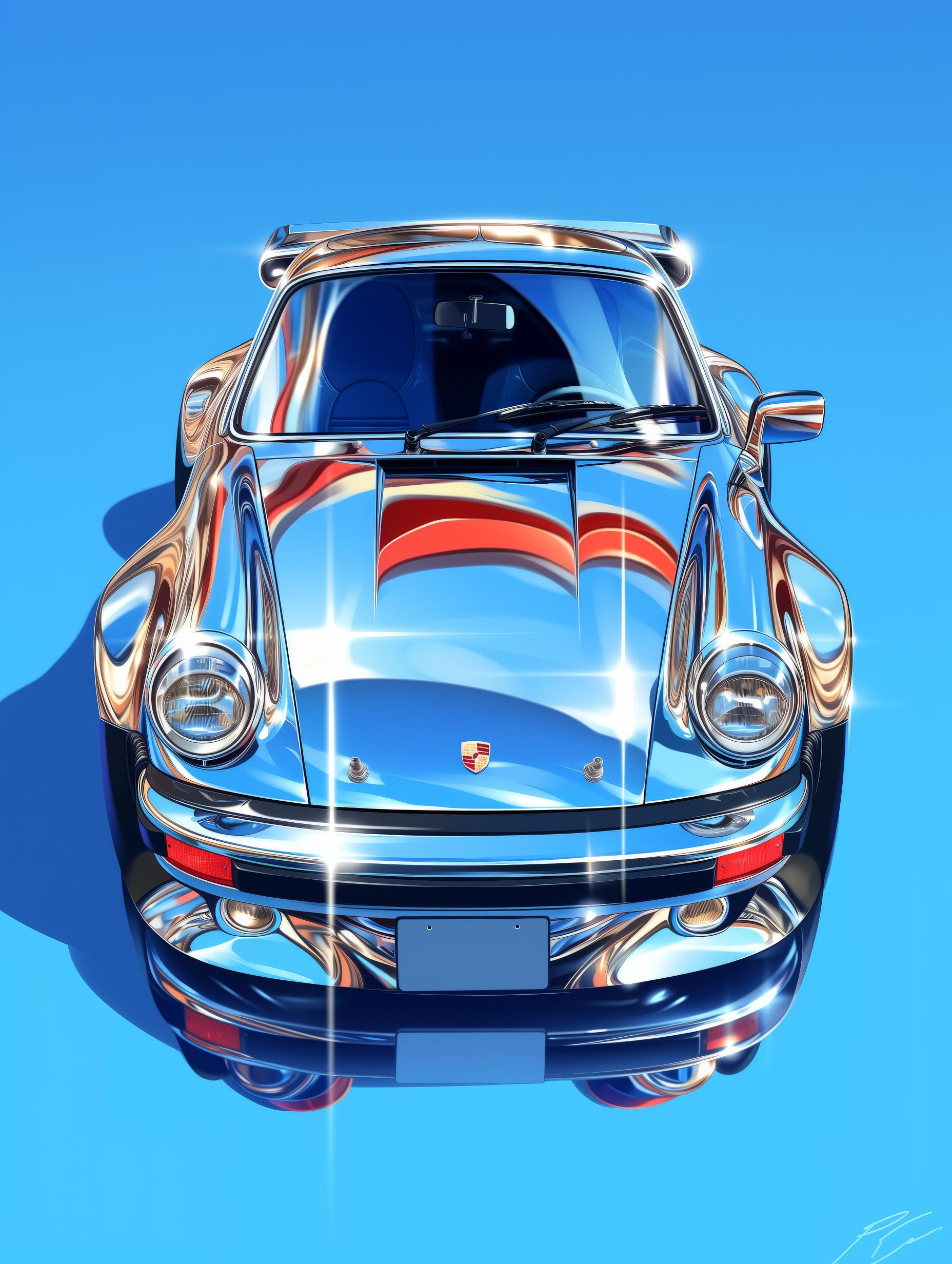 BLUE SPORT CAR