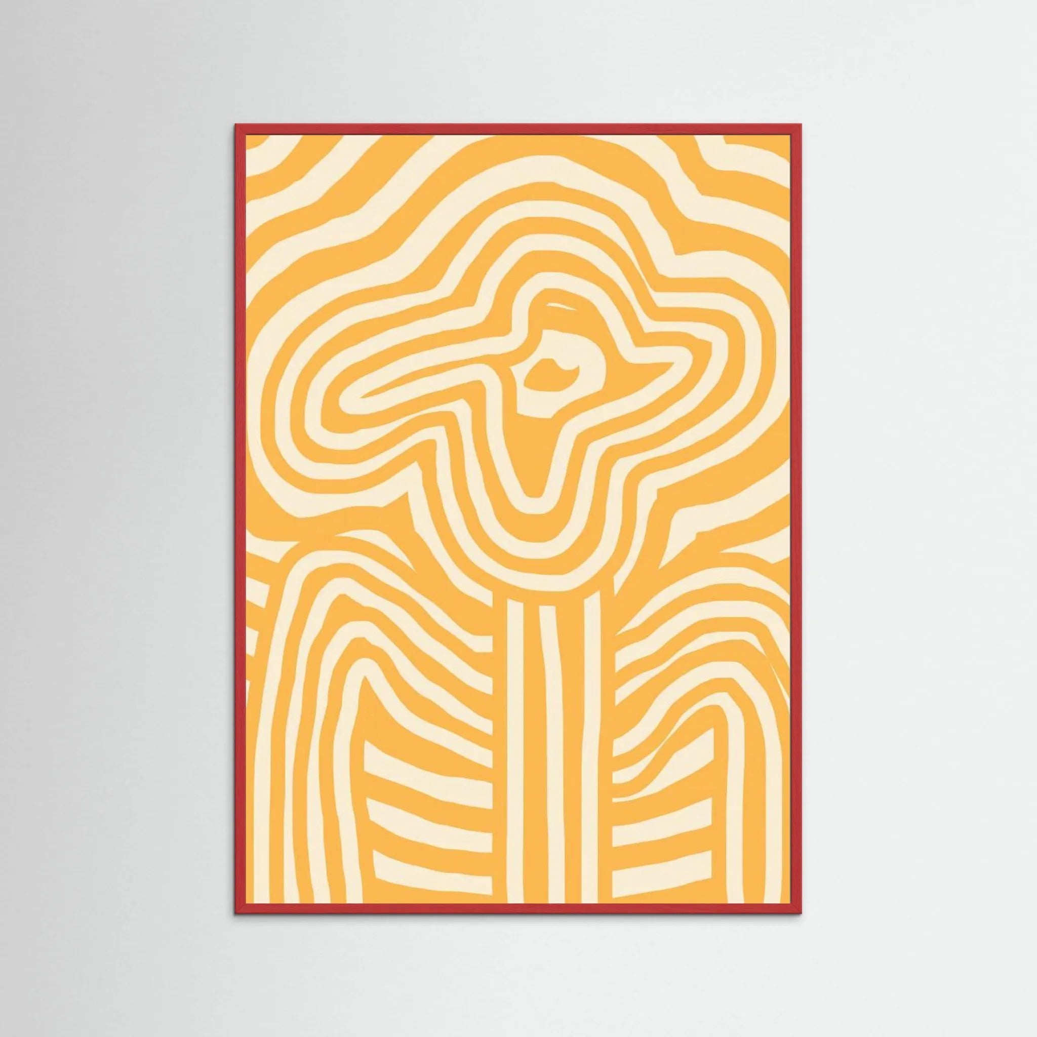 Yellow Striped Flower by Little Dean