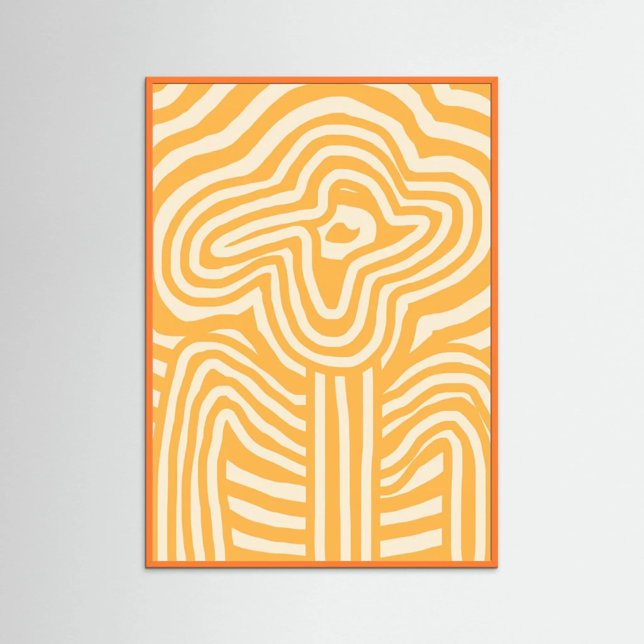 Yellow Striped Flower by Little Dean