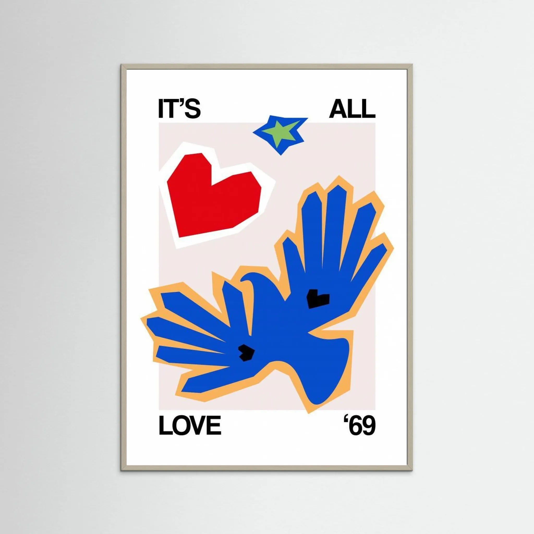 It's All Love '69 Bird Blue by Frances Collett