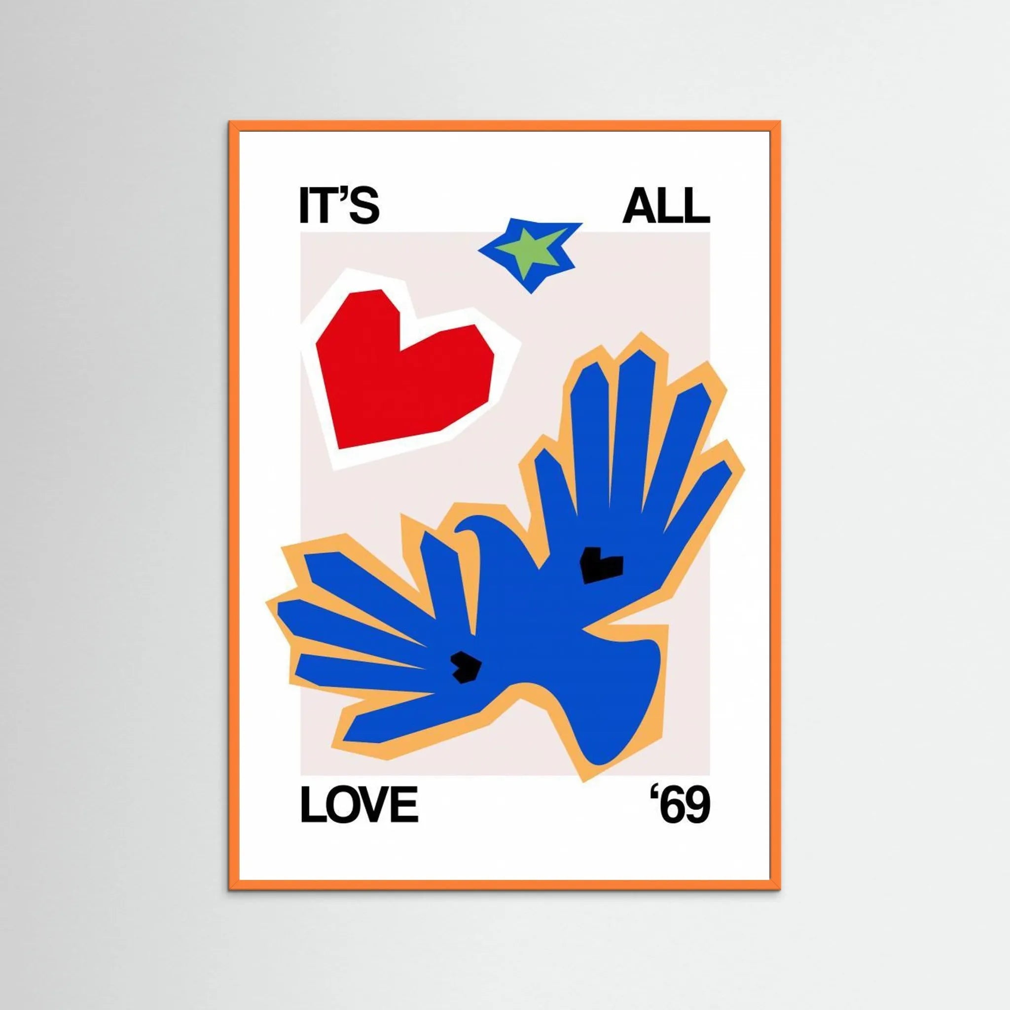 It's All Love '69 Bird Blue by Frances Collett